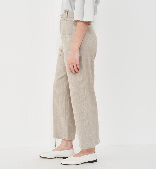 GALERIE VIE「コットンリネンストレッチ クロップドパンツ」|その他|