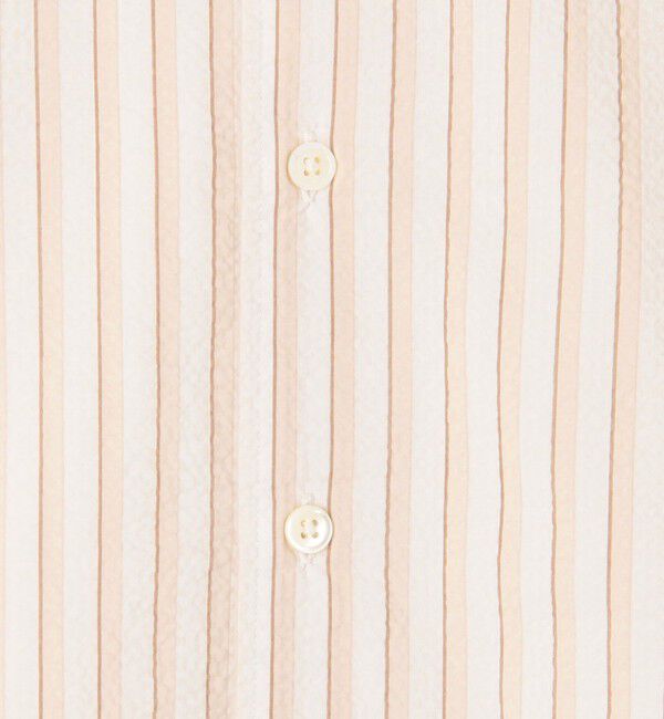 TOMORROWLAND MENS「コットンシアサッカー セミワイドカラーシャツ」|シャツ・ブラウス|