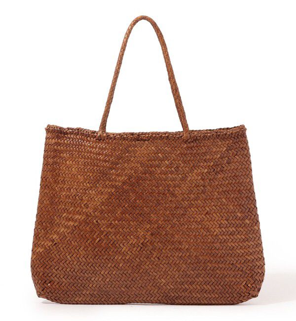 TOMORROWLAND GOODS「dragon DIFFUSION SOPHIE LARGE レザーメッシュ トートバッグ」|トートバッグ|45 キャメル