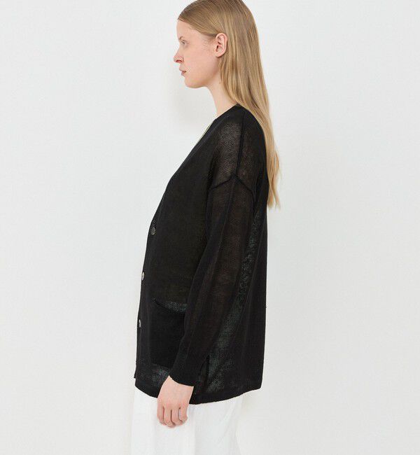 GALERIE VIE「リネンコード Ｖネックカーディガン」|ニット・セーター|