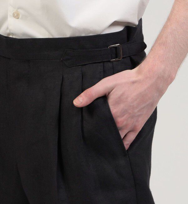 TOMORROWLAND MENS「ベルジャンリネン 2プリーツショーツ」|その他|