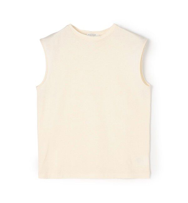 MACPHEE「コットンヘンプ ノースリーブプルオーバー」|Tシャツ・カットソー|11 ホワイト