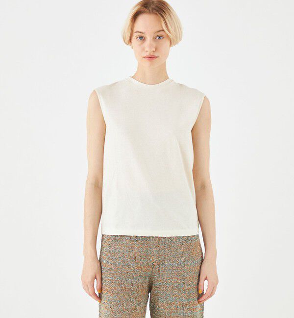 MACPHEE「コットンヘンプ ノースリーブプルオーバー」|Tシャツ・カットソー|