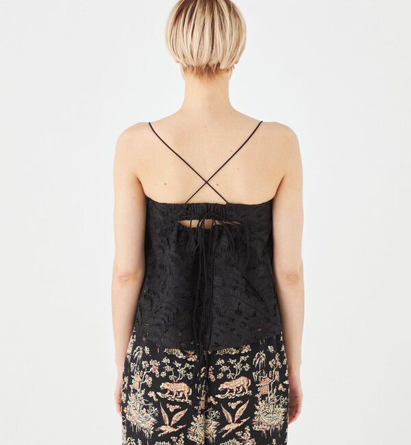 SOULEIADO「コットンエンブロイダリー キャミソール」|キャミソール|