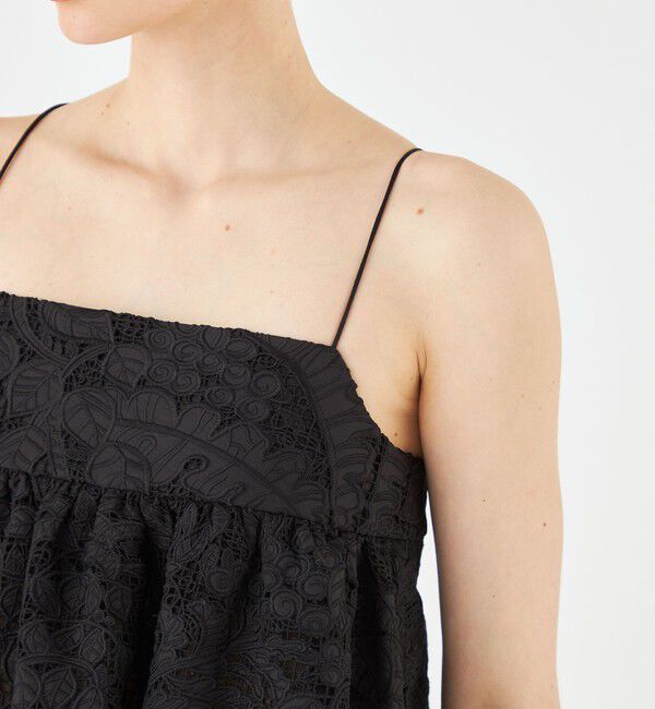 SOULEIADO「コットンエンブロイダリー キャミソール」|キャミソール|