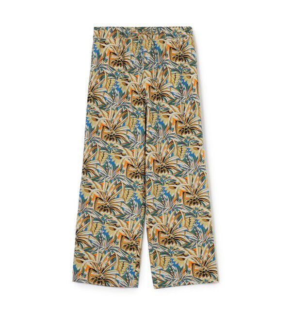 SOULEIADO「ジャングルプリント イージーストレートパンツ」|その他|56 カーキ系