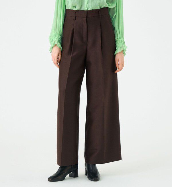 Ballsey「Diana 1タックワイドパンツ」|スラックス|