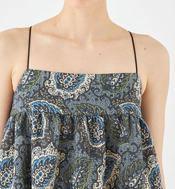 SOULEIADO「ポリエステルプリント キャミソールワンピース」|ワンピース|