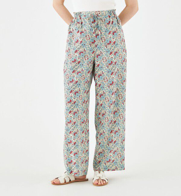 SOULEIADO「レーヨンブロードプリント イージーストレートパンツ」|その他|