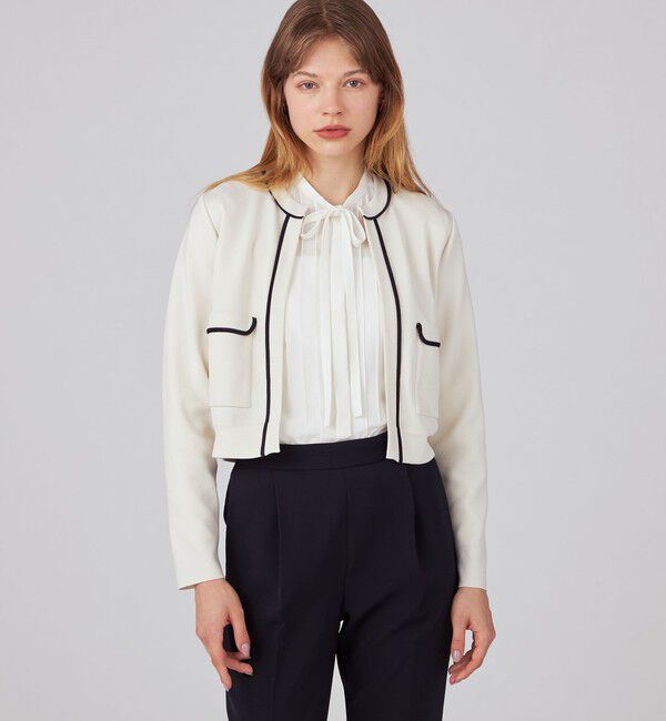 Ballsey「ミラノリブ クルーネックカーディガン」|カーディガン|