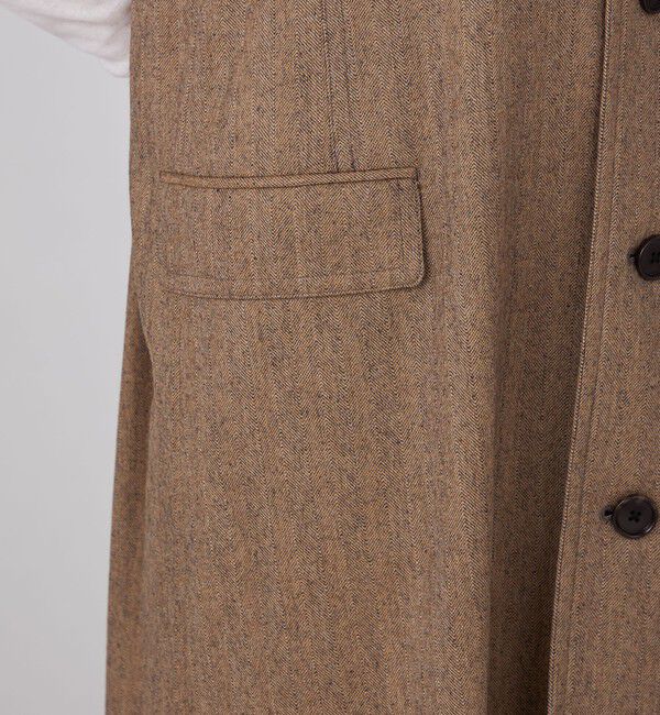 MACPHEE「ウールサキソニー ロングジレ」|ベスト・ジレ|