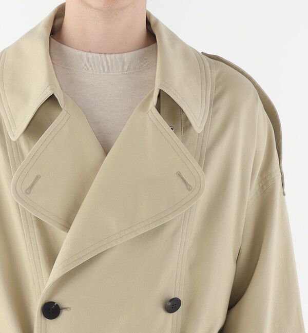 GALERIE VIE「ノンマーセライズドコットンギャバジン トレンチコート」|トレンチコート|
