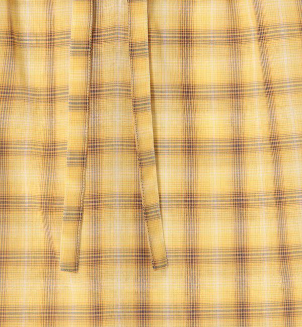 MACPHEE「コットンオーガンジーチェック ボウタイブラウス」|シャツ・ブラウス|