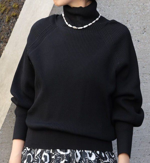 Ballsey「リンクスリブ ハイネックプルオーバー」|ニット・セーター|19 ブラック