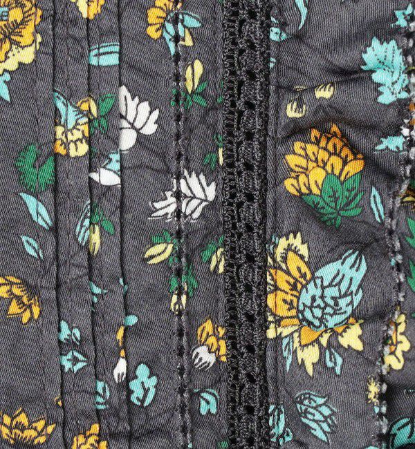 SOULEIADO「コットンプリント フロントフリルブラウス」|シャツ・ブラウス|