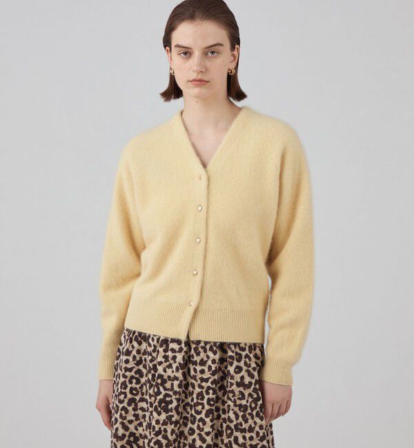 Ballsey「フラッフィーヤーン Vネックカーディガン」|カーディガン|