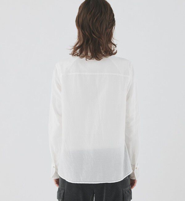 GALERIE VIE「ドロンワークシャツ レギュラーカラーシャツ」|シャツ・ブラウス|