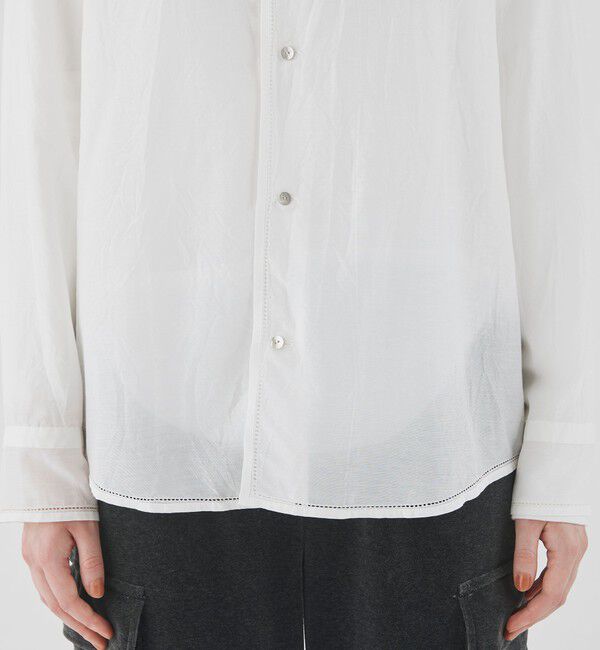 GALERIE VIE「ドロンワークシャツ レギュラーカラーシャツ」|シャツ・ブラウス|