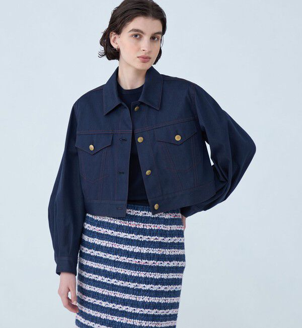 TOMORROWLAND collection「ソワデニム パフジャケット」|デニムジャケット|