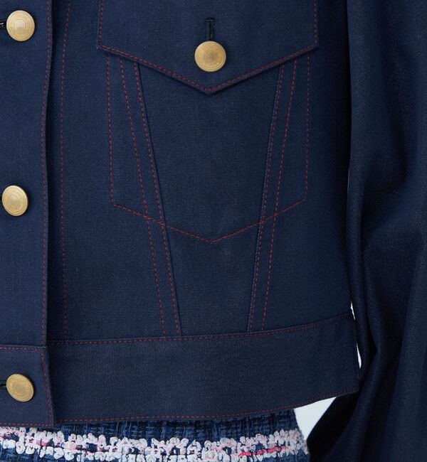 TOMORROWLAND collection「ソワデニム パフジャケット」|デニムジャケット|