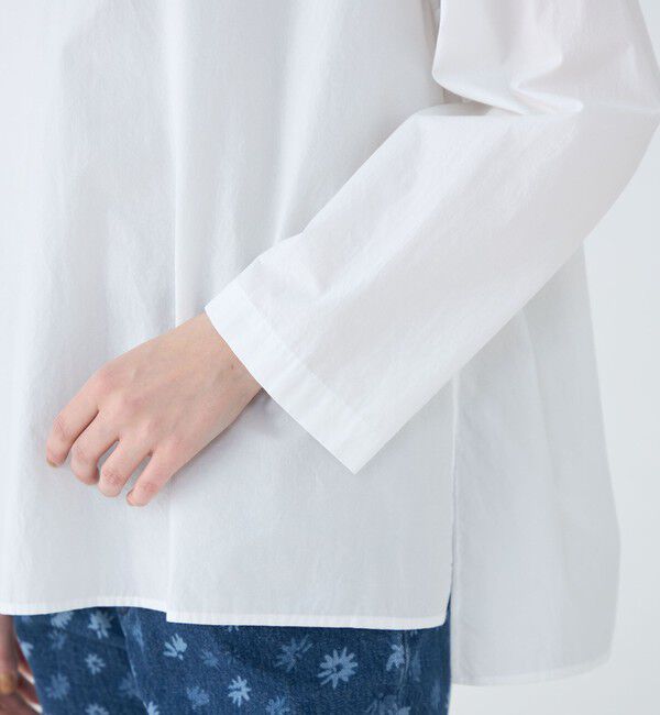 MACPHEE「コットンタイプライター プルオーバーシャツ」|シャツ・ブラウス|