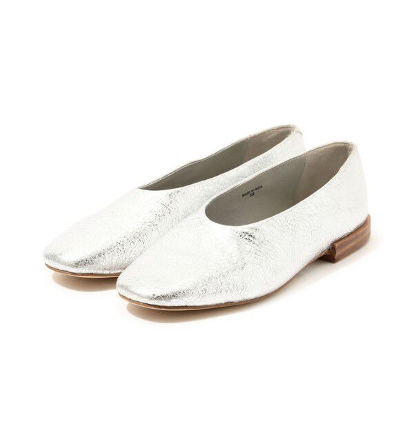 TOMORROWLAND GOODS「GALERIE VIE JV LAUREL カバードスリッポン」|バレエシューズ|81 シルバー