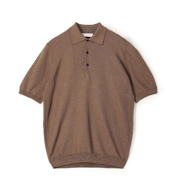 TOMORROWLAND MENS「シルクコットン ニットポロシャツ」|ニット・セーター|45 キャメル