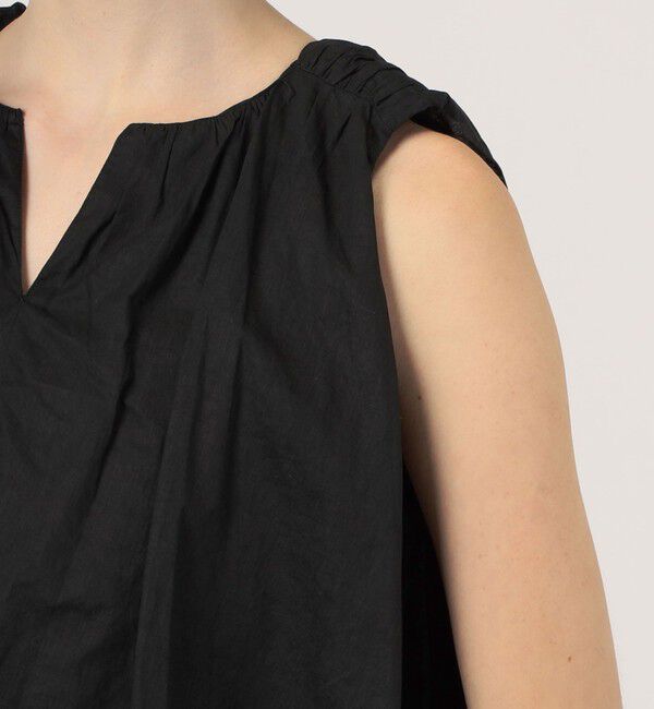 TOMORROWLAND BUYING WEAR「ne Quittez pas COTTON ORGANZA ノースリーブブラウス」|シャツ・ブラウス|