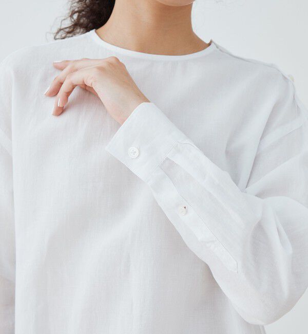 GALERIE VIE「リネン クルーネックシャツ」|シャツ・ブラウス|