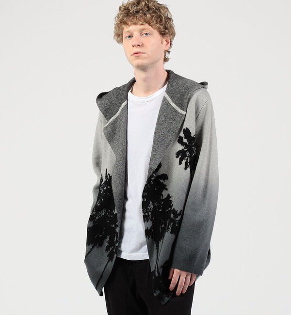 JAMES PERSE「オンブレパーム カシミア フーデッドカーディガン MCG2153」|カーディガン|