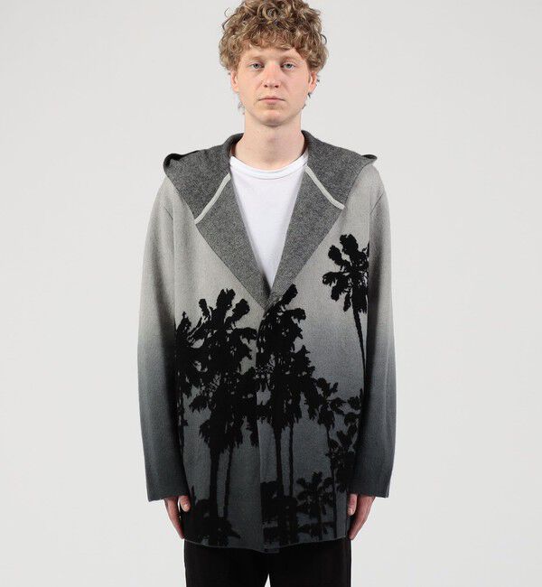 JAMES PERSE「オンブレパーム カシミア フーデッドカーディガン MCG2153」|カーディガン|