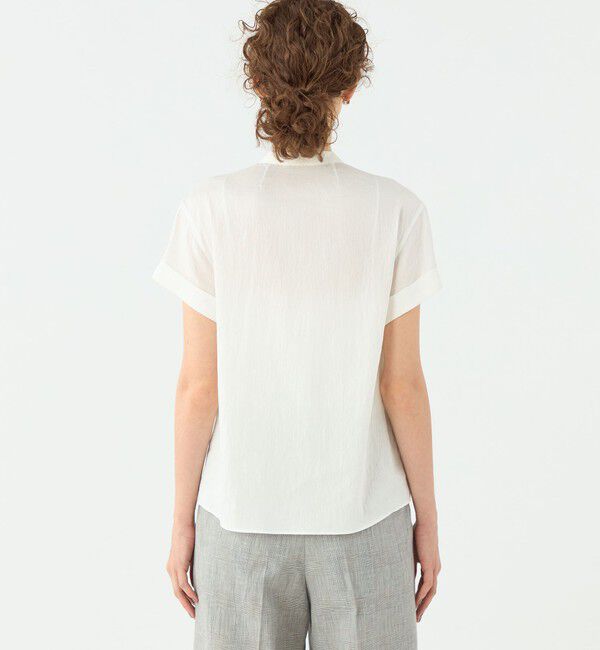 TOMORROWLAND collection「エフェクトリネン ハーフスリーブブラウス」|シャツ・ブラウス|