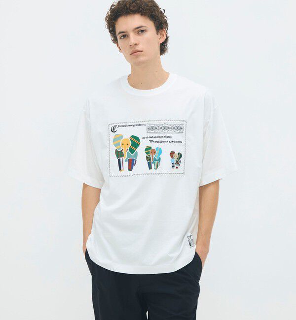 CABaN「CABaN スビンコットン MIX PATTERNED ELEPHANT Tシャツ」|Tシャツ・カットソー|