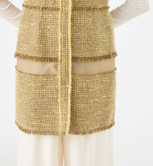 Ballsey「ブロッキングツイード ミドルジレ」|ベスト・ジレ|