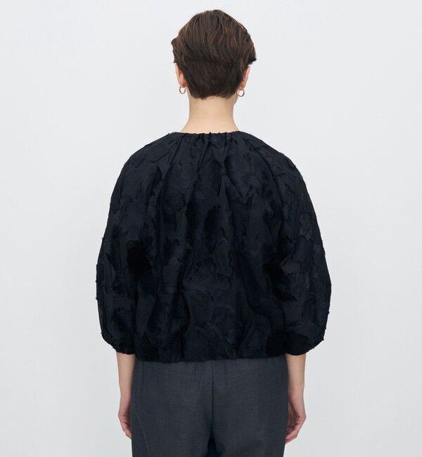 TOMORROWLAND collection「シアーカットフラワー ライトブルゾン」|ブルゾン・スタジャン|