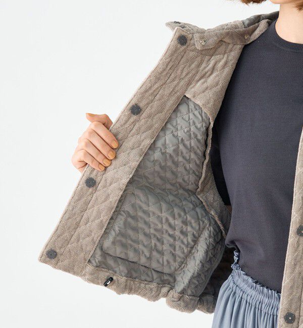 Ballsey「キルティングベロア ショートベスト」|ベスト・ジレ|