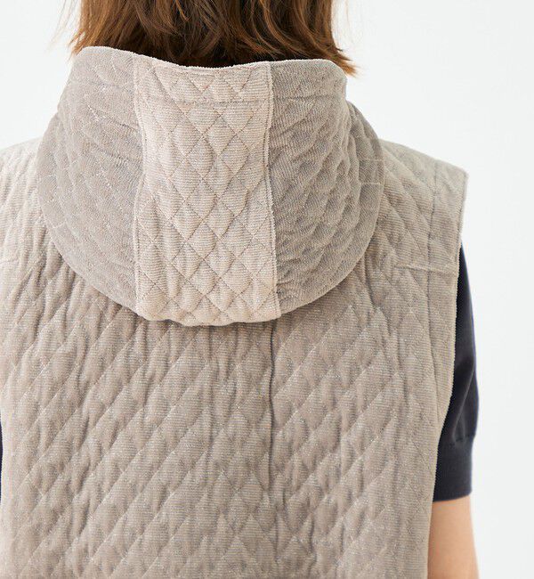 Ballsey「キルティングベロア ショートベスト」|ベスト・ジレ|