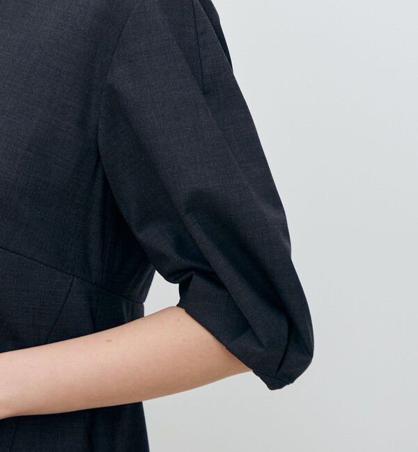 TOMORROWLAND collection「スーパーウールウィーブ ハイウエストIラインワンピース」|ワンピース|