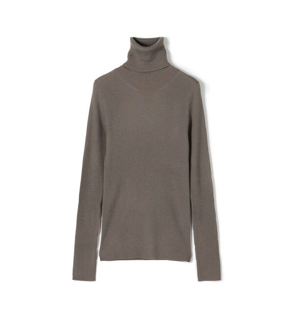 GALERIE VIE「プルミエールウールリブ タートルネックプルオーバー」|ニット・セーター|45 ブラウン