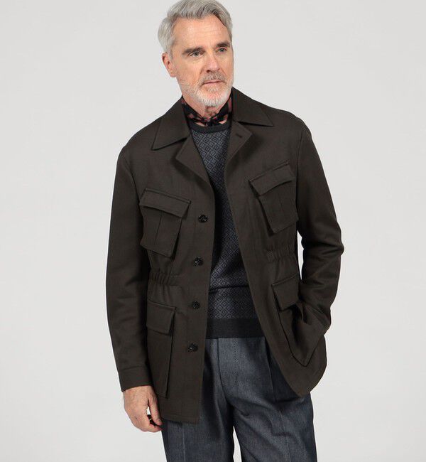 TOMORROWLAND MENS「コットンウール ファティーグジャケット BRADFORD SYSTEM」|ブルゾン・スタジャン|