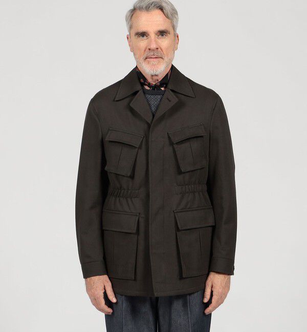 TOMORROWLAND MENS「コットンウール ファティーグジャケット BRADFORD SYSTEM」|ブルゾン・スタジャン|