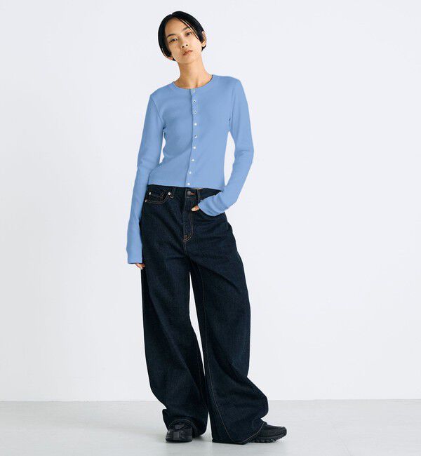 Edition「コットンモダールフライス カーディガン」|カーディガン|