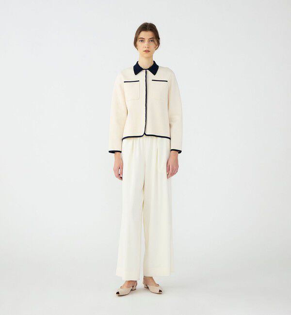 Ballsey「【WEB先行予約】パールコンビ シャツカーディガン」|ニット・セーター|