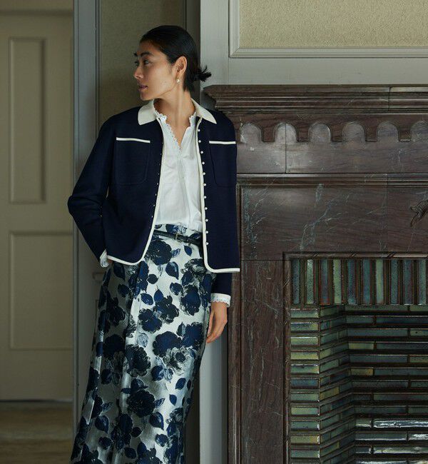 Ballsey「【WEB先行予約】パールコンビ シャツカーディガン」|ニット・セーター|