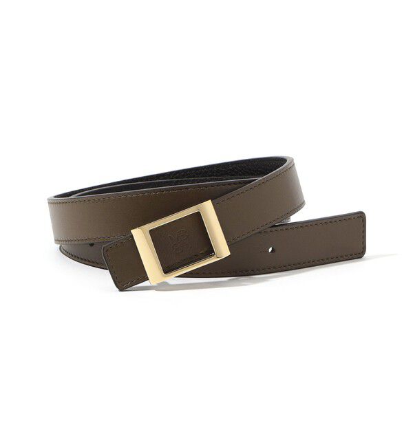 TOMORROWLAND GOODS「Maison Boinet リバーシブル ベルト」|ベルト|18 カーキ系