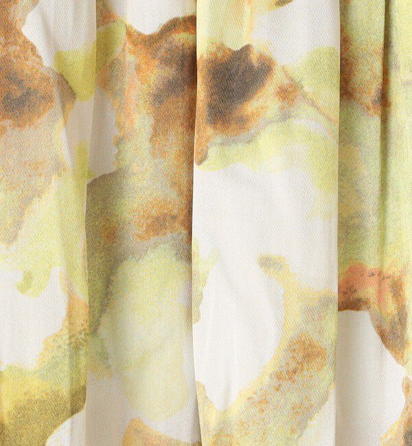 Ballsey「ミスティーフラワープリント ボリュームギャザースカート」|フレア|