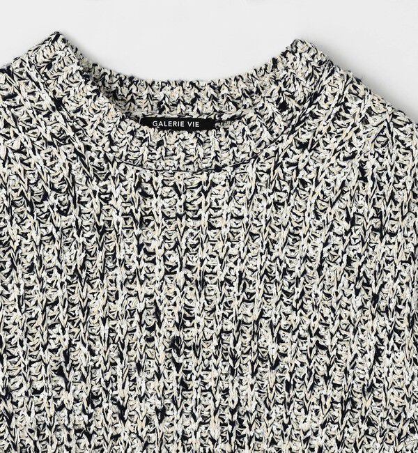 GALERIE VIE「コットンダップル クルーネックプルオーバー」|ニット・セーター|