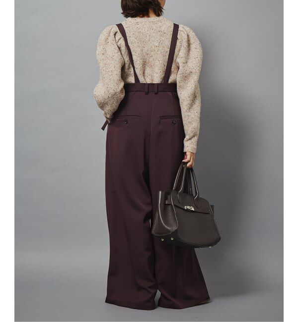  「PUFF SLEEVE メランジニットプルオーバー」|ニット・セーター|