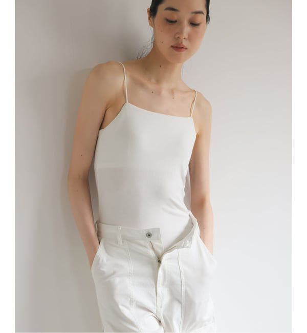 EMILYWEEK「《追加3》オーガニックコットン混 ストレッチブラキャミソール（グレー）」|インナー|