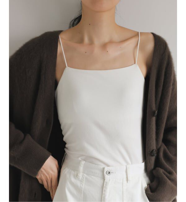 EMILYWEEK「《追加3》オーガニックコットン混 ストレッチブラキャミソール（グレー）」|インナー|